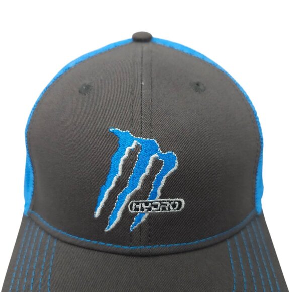 Monster Hydro Mesh Snapback Cap Trucker Baseball Embroidered Logo Hat - Picture 7 of 13